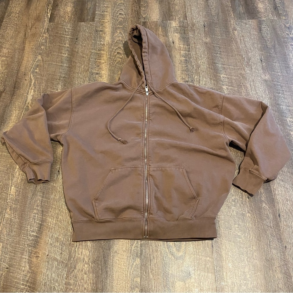 Brandy Melville John Galt Brown Hoodie Sweatshirt